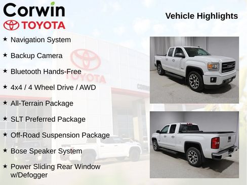 Used 2015 GMC Sierra 1500 SLT w/ All-Terrain Package AWD/4WD image 11