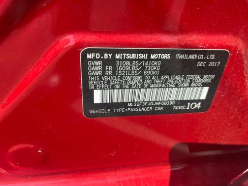 Used 2018 Mitsubishi Mirage G4 ES FWD image 8