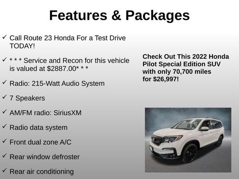 Certified 2022 Honda Pilot Special Edition image 8