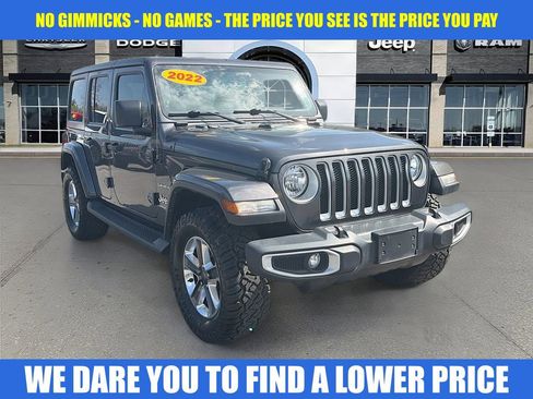 Used 2022 Jeep Wrangler Unlimited Sahara w/ Cold Weather Group AWD/4WD image 1