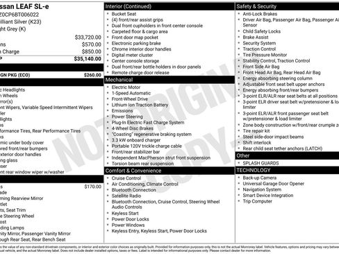 Used 2011 Nissan Leaf SL w/ Eco Design Pkg image 32