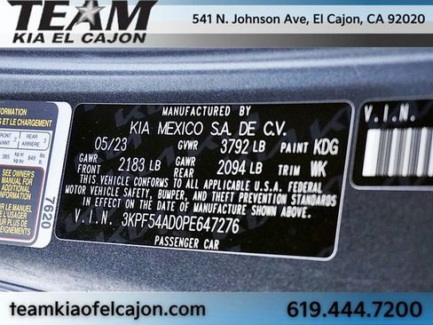 Certified 2023 Kia Forte GT-Line w/ GT-Line Premium Package FWD image 33