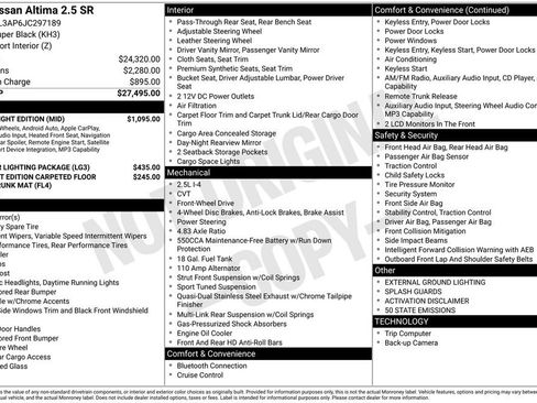 Used 2018 Nissan Altima 2.5 SR w/ SR Midnight Edition image 4