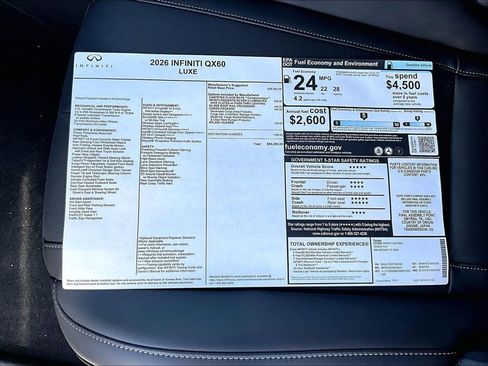 New 2026 INFINITI QX60 Luxe image 20
