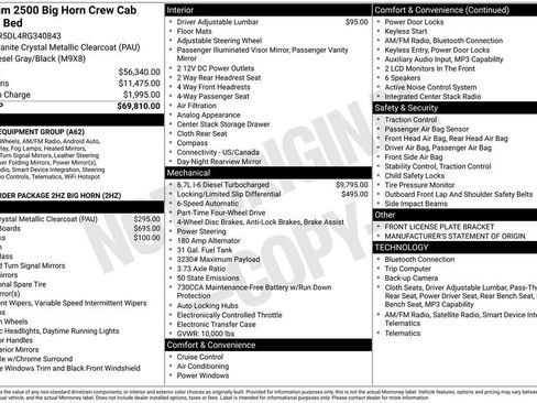 Used 2024 RAM 2500 Big Horn image 6