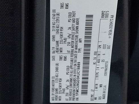 Certified 2019 Ford Escape SE image 26