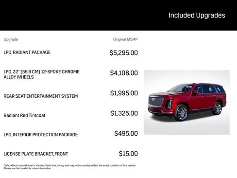 New 2026 Cadillac Escalade Luxury w/ LPO, Radiant Package image 3