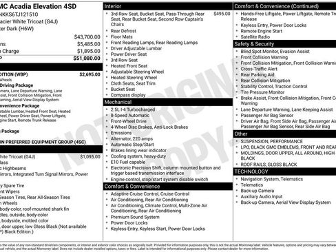 New 2026 GMC Acadia Elevation w/ Black Edition image 4