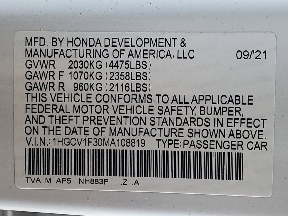 Used 2021 Honda Accord Sport image 33