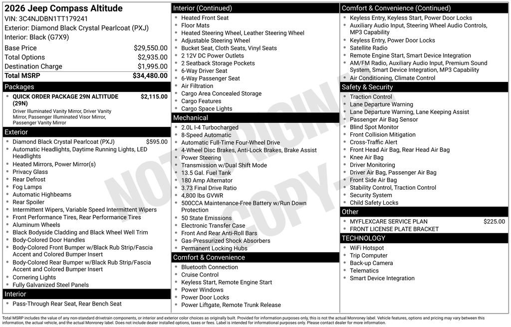New 2026 Jeep Compass Latitude AWD/4WD image 7