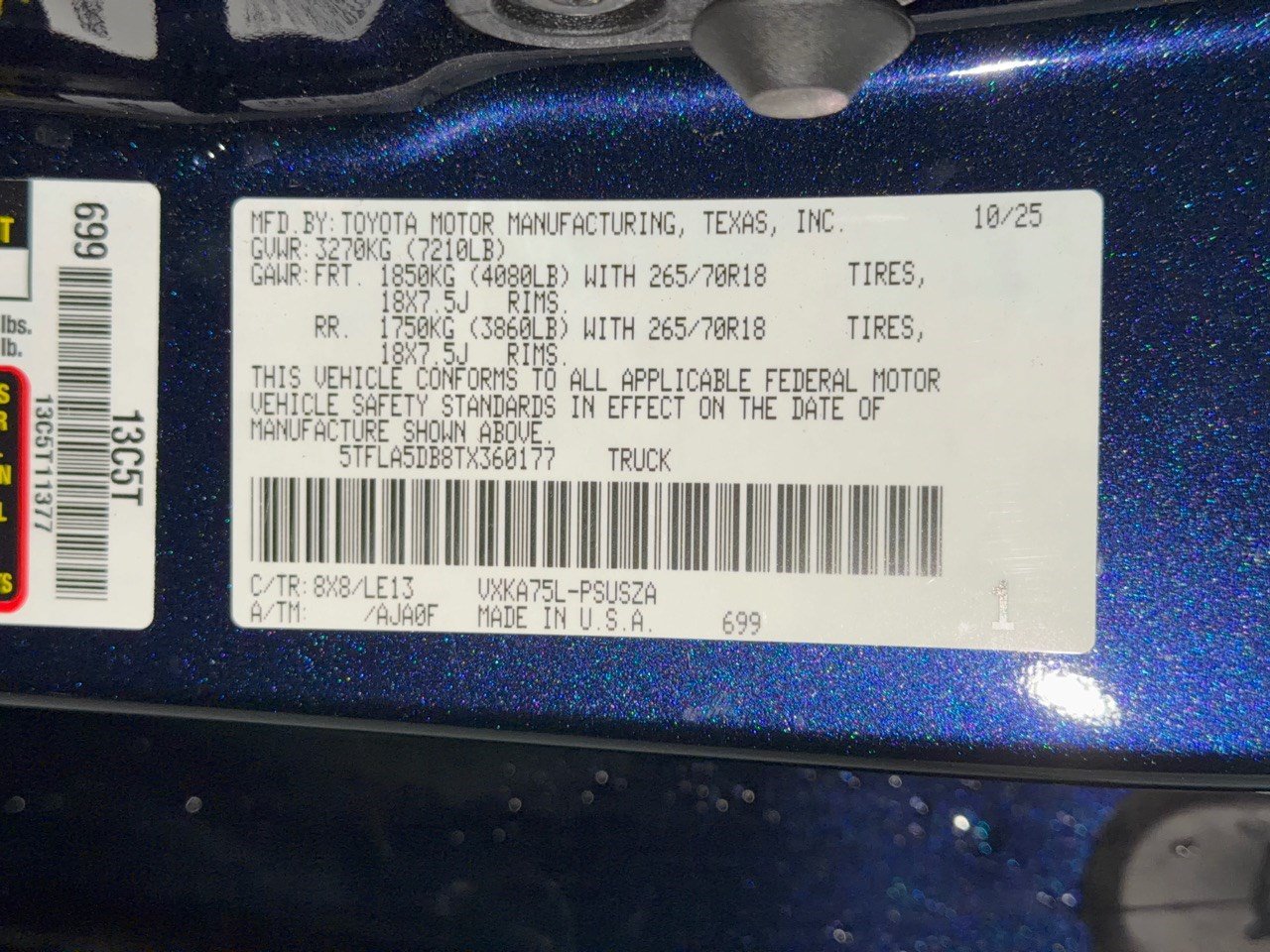 Used 2026 Toyota Tundra SR5 w/ SR5 Premium Package AWD/4WD image 31