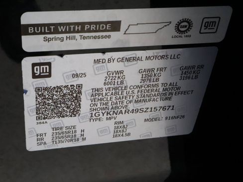 Used 2025 Cadillac XT5 Luxury w/ LPO, Floor Liner Package FWD image 26