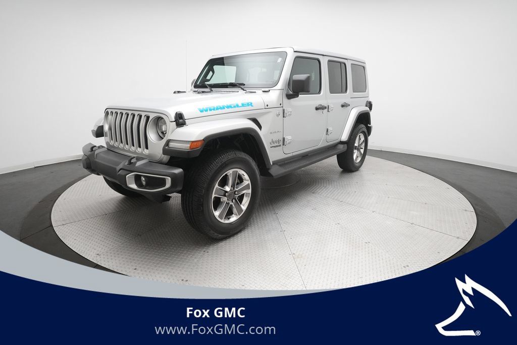 Used 2022 Jeep Wrangler Unlimited Sahara w/ LED Lighting Group AWD/4WD image 1