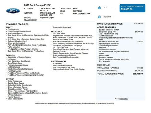 Used 2025 Ford Escape SE image 42