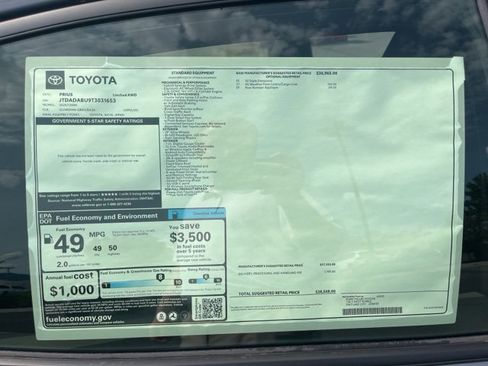 New 2026 Toyota Prius Limited image 24