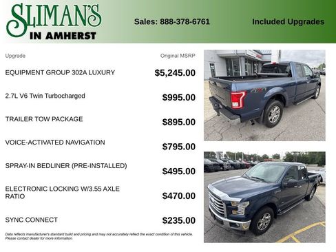 Used 2017 Ford F150 XLT w/ Equipment Group 302A Luxury AWD/4WD image 11