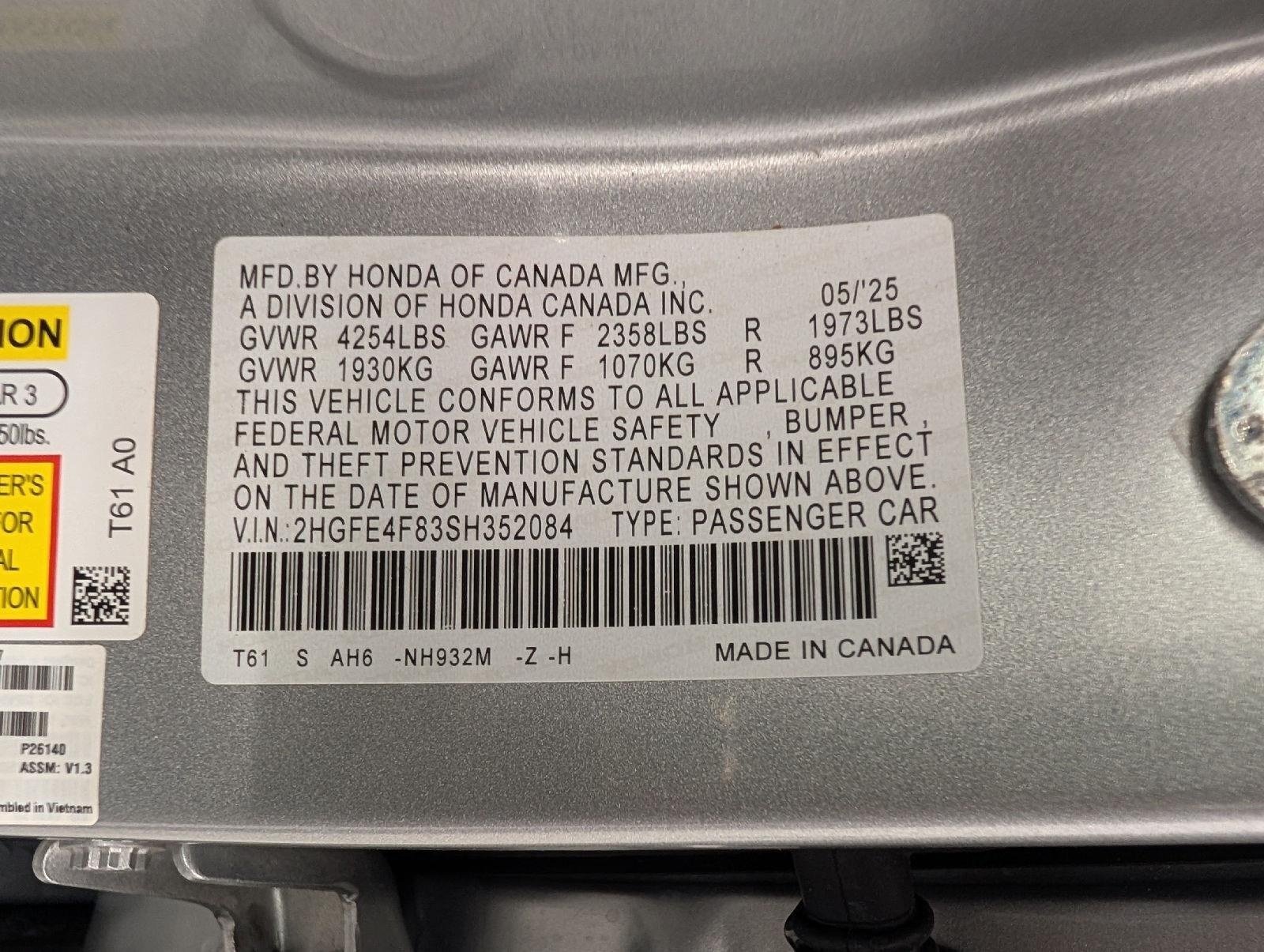 Used 2025 Honda Civic FWD Hybrid Sedan image 27