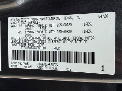 New 2026 Toyota Tundra SR5 RWD image 26