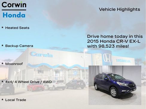 Used 2015 Honda CR-V EX-L image 6