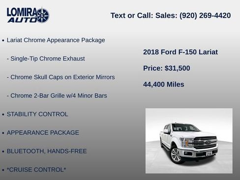Used 2018 Ford F150 Lariat AWD/4WD image 14
