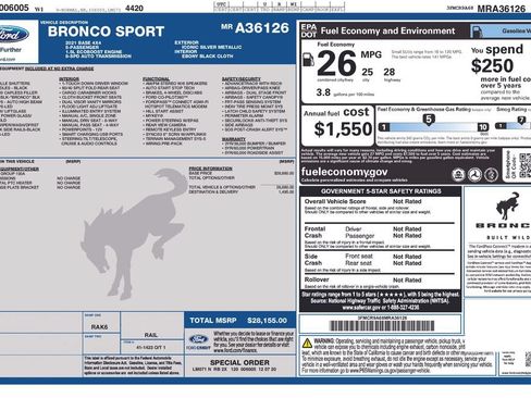 Certified 2021 Ford Bronco Sport AWD/4WD image 4