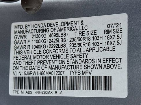 Used 2021 Honda CR-V EX-L image 35