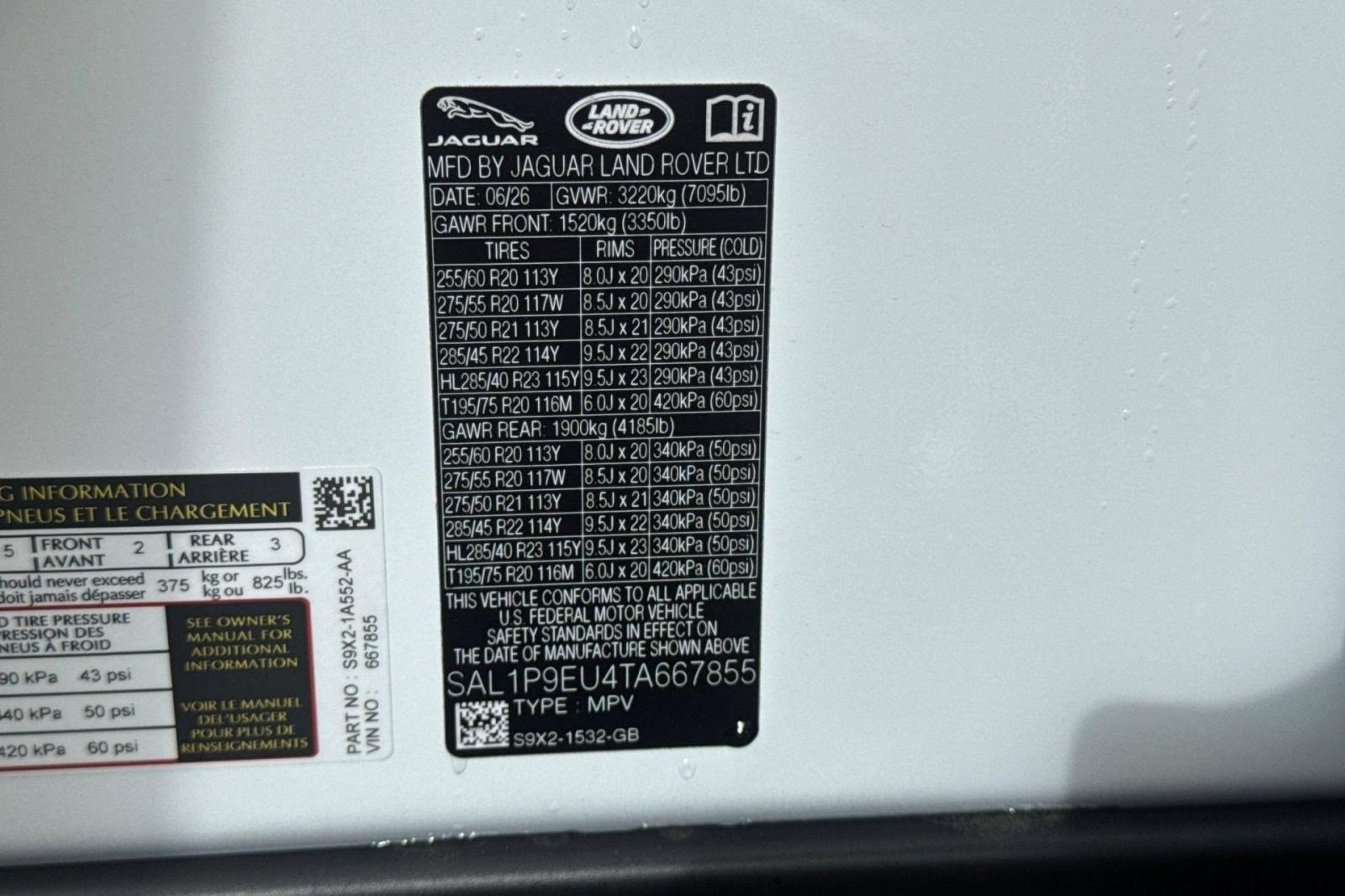 New 2026 Land Rover Range Rover Sport SE AWD/4WD image 27