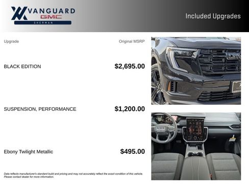 New 2026 GMC Acadia Elevation w/ Black Edition image 9