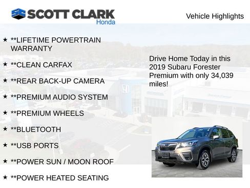 Used 2019 Subaru Forester Premium w/ All-Weather Package AWD/4WD image 11
