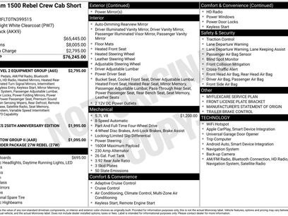 New 2026 RAM 1500 Rebel w/ Rebel Level 2 Equipment Group