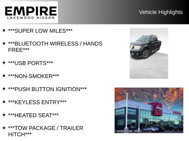 Used 2016 Nissan Frontier PRO-4X w/ Pro-4x Luxury Package AWD/4WD image 2