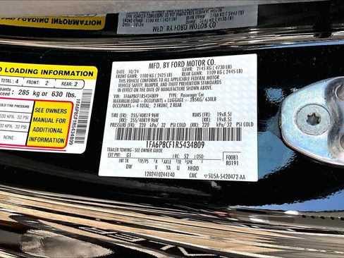Used 2024 Ford Mustang GT w/ Mustang Nite Pony Package RWD image 34