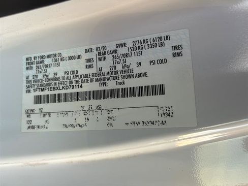 Certified 2020 Ford F150 XL w/ Equipment Group 101A Mid image 18