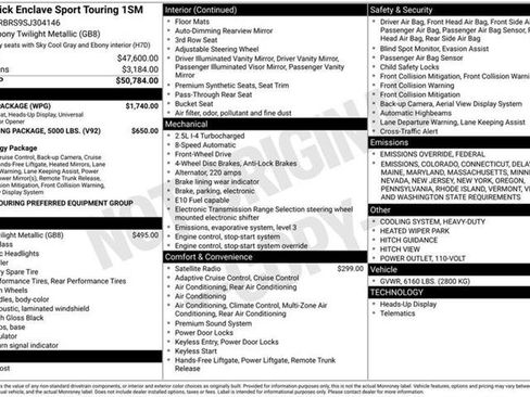 New 2025 Buick Enclave Sport Touring w/ Power Package image 46