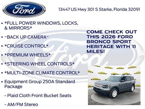 New 2026 Ford Bronco Sport Heritage w/ Convenience Package image 10