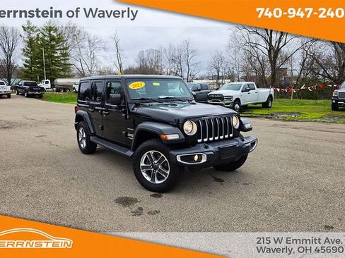Used 2021 Jeep Wrangler Unlimited Sahara w/ Uconnect 4C Nav & Sound Group image 1