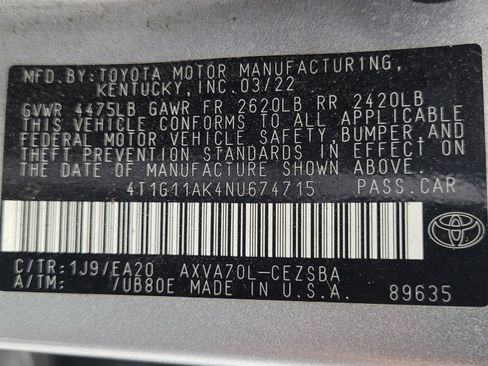 Used 2022 Toyota Camry SE image 33