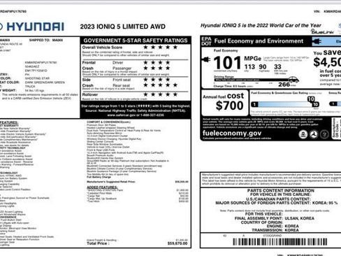 Used 2023 Hyundai Ioniq 5 Limited AWD/4WD image 28