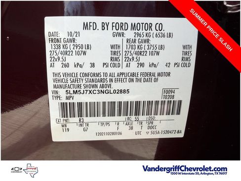 Used 2022 Lincoln Aviator Reserve w/ Equipment Group 201A AWD/4WD image 30