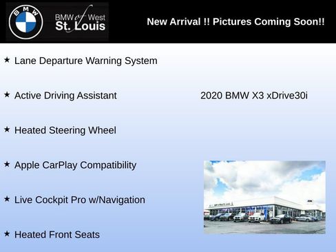 Used 2020 BMW X3 xDrive30i w/ Premium Package AWD/4WD image 4