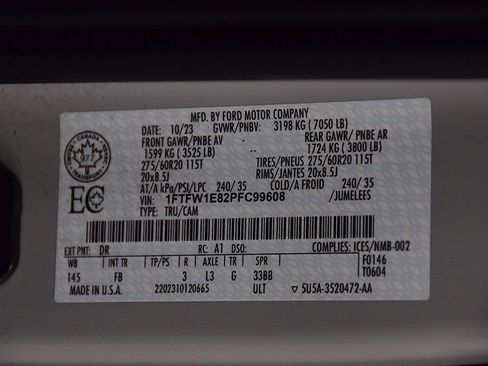 Used 2023 Ford F150 XLT w/ Equipment Group 302A High AWD/4WD image 16