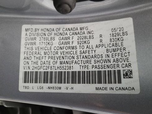 Used 2020 Honda Civic Sport image 33