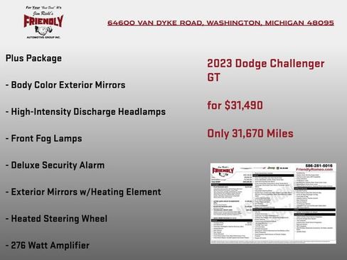 Used 2023 Dodge Challenger GT w/ Plus Package image 4