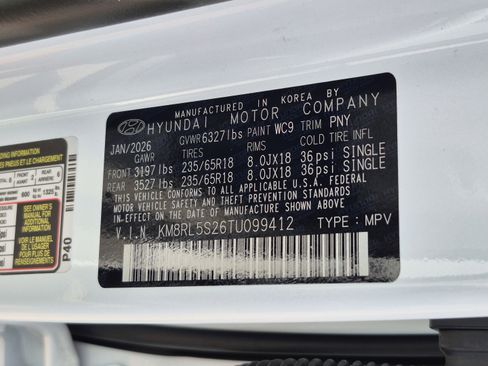 New 2026 Hyundai Palisade SEL FWD image 35