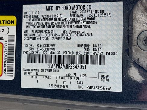 Used 2015 Ford Mustang Coupe w/ Equipment Group 051A RWD image 12