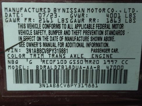 Used 2023 Nissan Sentra SV FWD image 33