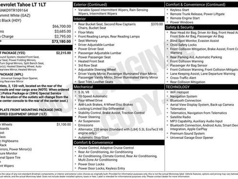 Used 2026 Chevrolet Tahoe LT w/ Comfort Package AWD/4WD image 1