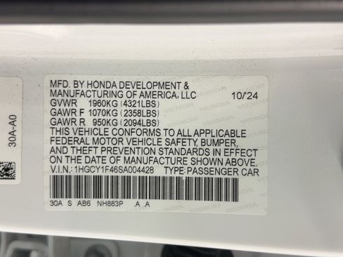 Certified 2025 Honda Accord SE image 22