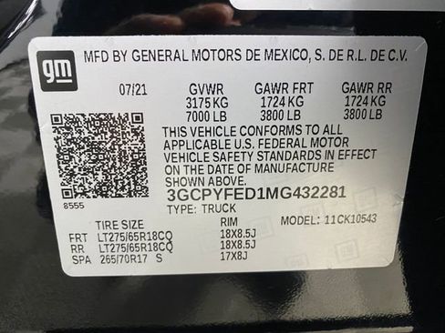 Certified 2021 Chevrolet Silverado 1500 LT Trail Boss AWD/4WD image 32