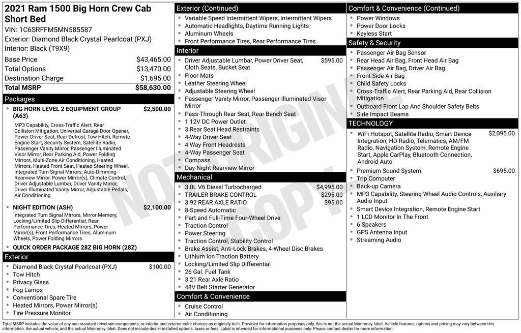 Used 2021 RAM 1500 Big Horn AWD/4WD image 5